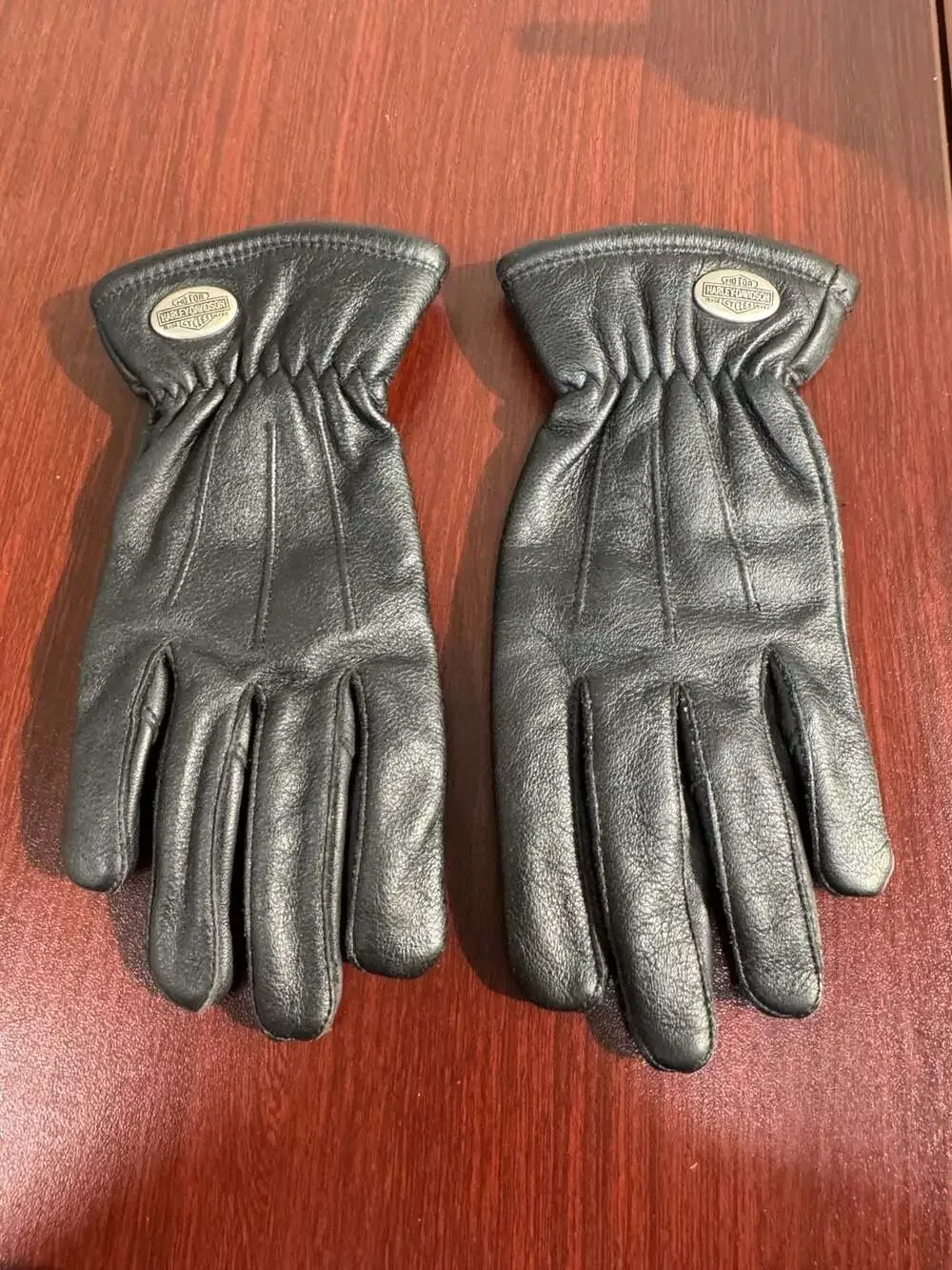 Harley-Davidson Black Leather Riding Gloves Woman’s Medium